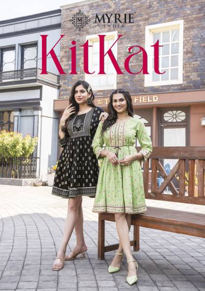Kitkat By Mayrie Fancy Summer Wear Short Kurti Collection